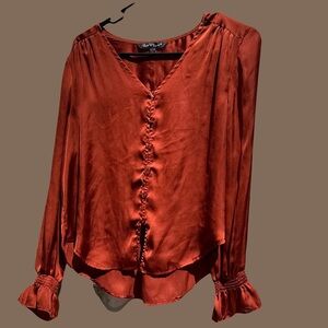 Velvet Heart Rust Orange Blouse